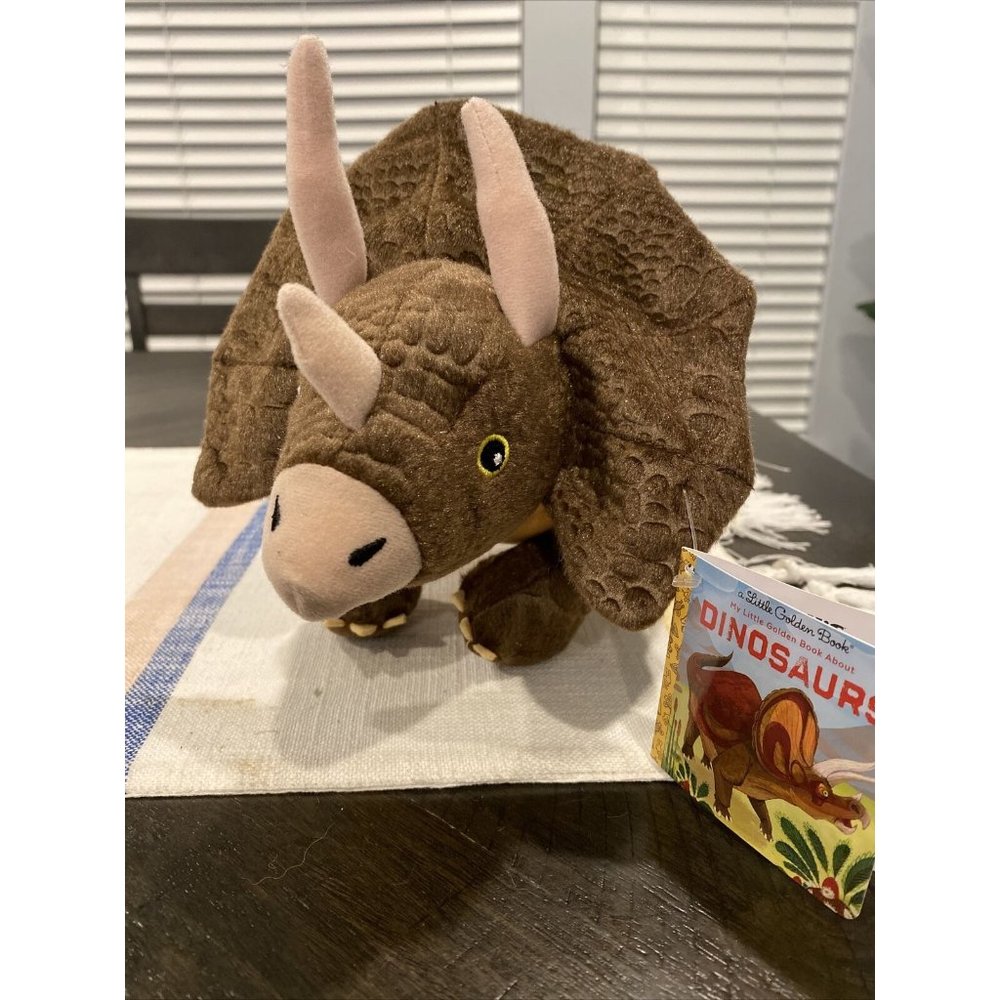 Kohls Cares Triceratops Dinosaur Plush Stuffed Animal Toy Little Golden Books